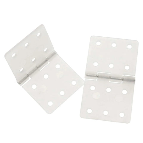 Durable Nylon Hinge Set For Fixed Wing Model Aircraft 16x29mm 25 Pack White Plastic Hinges For Rudder Surfaces Lightweight Yet Strong Flexible