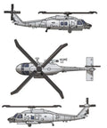 1 350 Scale SH 60K Sea Hawk Model Kit With Over 80 Parts for Navy Carrier Deck Display and Multi Mission Capability