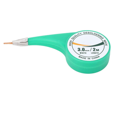 Pro Grade Flux Infused Solder Wick For PCB Desoldering And Solder Removal 2 M Length 3 mm Width Ultra Absorbent Brass Wire Wick
