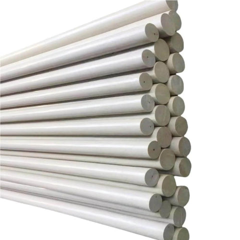 Round Bar 5dm Length High Temperature Resistant Plastic Rod For DIY Projects in multiple diameters stacked view