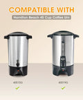 Hamilton Beach 45 Cup Coffee Urns models 40515G and 40519G, compatible with Extra Large Percolator Coffee Filters, 100 Count