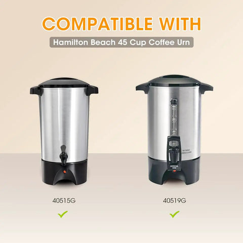 Hamilton Beach 45 Cup Coffee Urns models 40515G and 40519G, compatible with Extra Large Percolator Coffee Filters, 100 Count