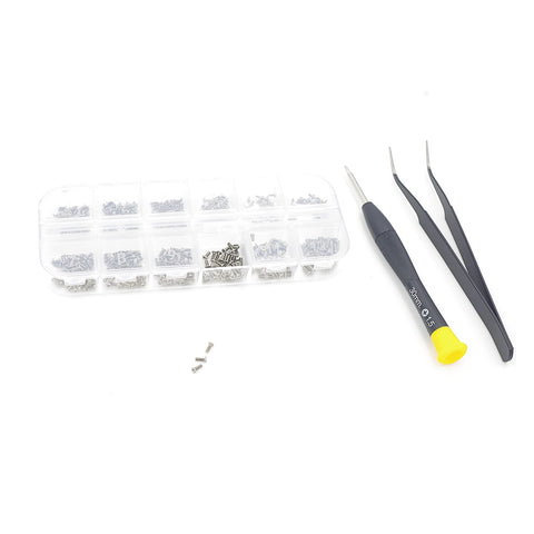 Go To Metric 12 Size Phillips Flat Head Screw Set With Magnetic Ni Plated Steel Handy Tiny Screws Kit Includes M1 M1.2 M1.4 M1.6 Sizes