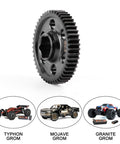 Chrome Steel 0.5M 49T Spur Gear upgrade for ARRMA Granite Mojave Typhon Grom Losi RC Trucks with robust construction