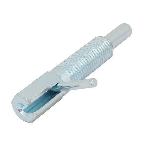 Heavy Duty M16 Thread Steel Lock Out Indexing Plunger With L Handle Retraction, zinc steel, 102.5mm length for job site grip.