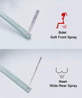 Self Cleaning Dual Nozzle Bidet Seat With Non Electric Operation Separate Front And Rear Cleaning Natural Water Spray