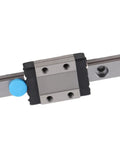 Miniature 9mm Width Linear Rail Guide Kit With Ball Retainer for small equipment and precise linear motion tracking, side view