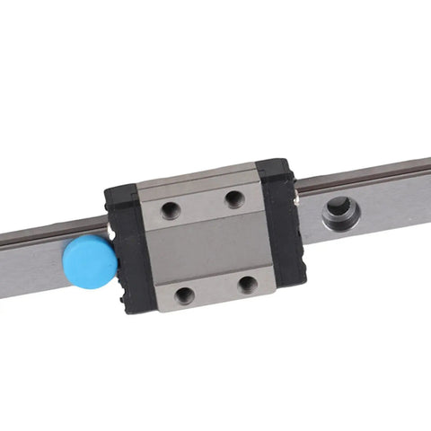 Miniature 9mm Width Linear Rail Guide Kit With Ball Retainer for small equipment and precise linear motion tracking, side view