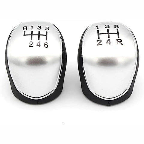 Upgraded Manual Gear Shift Knob For Ford Transit Tourneo Custom 2012-2021 Silver 6-Speed Transmission Shifter Pen Handle Lever With Non-Slip Grip And Smoother Drive Feel, pair view