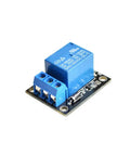 5V Relay Module With Indicator LED, 1 Channel DIY Friendly Control For Arduino AVR PIC ARM MCU Projects, compact blue design