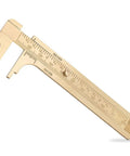 Pocket Brass Vernier Caliper With Double Scale Sliding Gauge Bead Measuring Tool Mini Gold Ruler 100mm Millimeter Gauge for Jewelry Making