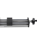 Beefy 200mm Linear Guide Rails for 2 Axis Manual Sliding Table for 3D Printers and CNC Machines with Ball Bearing Linear Motion System and Hand Crank Locking, front view