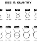 250 Piece Double Wire Fuel Line Hose Clip Assortment Kit For Motorcycle And ATV 5 To 14 Millimeter Spring Clips Clamps Set