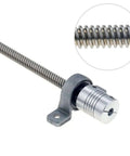 Top Tier T8 Lead Screw Vertical Or Horizontal Kit Featuring 8mm Stainless Steel Rod With Kfl08 And Kp08 Bearings For Smooth CNC And 3D Printer Builds Plus Stepper Motor Alignment Perfect For Custom Projects. T8 lead screw with 8mm stainless rod and motor coupler