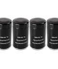 Four black heavy duty spin on oil filters for RV QG 5500 7000 series generators fits HGJAA HGJAB HGJAC easy install replacement 1220836