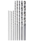 Cool 9Pc Extra Long HSS Twist Drill Set For Wood And Plastic Projects With High Performance Bits That Are Tough As Nails And Ready To Tackle Any Home Repair Job Fast. 9-piece HSS twist drill bits, extra long, assorted sizes