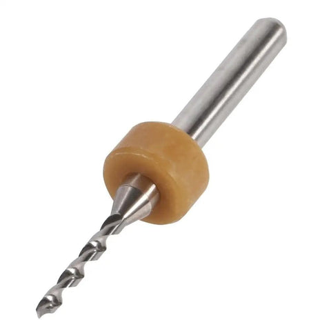 Close-up of a Pro Grade Tungsten Carbide PCB Micro Drill Bit from the Ten Piece Set for precise circuit board drilling.