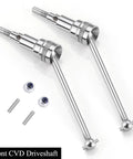 High Speed 1 By 18 RC Front And Rear CVD Driveshaft Dogbone Axle Shafts 4 Piece Upgrade For HBX 18859 18858 18868 Off Road Car Truck Beefed Up CNC Machined Metal Install Easy Front And Rear Set front CVD driveshafts with pins and nuts