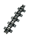 Top Notch 12A-1 Bent Plate Conveyor Roller Chain With Double Side Ear Mounting For 5 Foot Length, showing side view of sturdy design.
