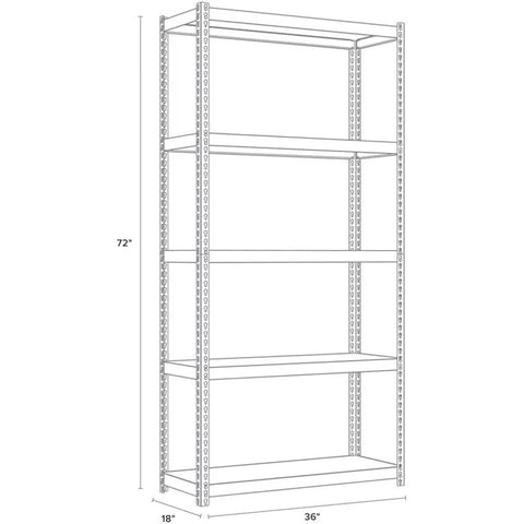 Bulletproof 3200 Lb Riveted Metal Shelving Unit 72 X 36 X 18 Inches Heavy Duty Steel Frame With Black Laminate Shelves Gunmetal Gray Finish Built Like A Tank For Garage Storage