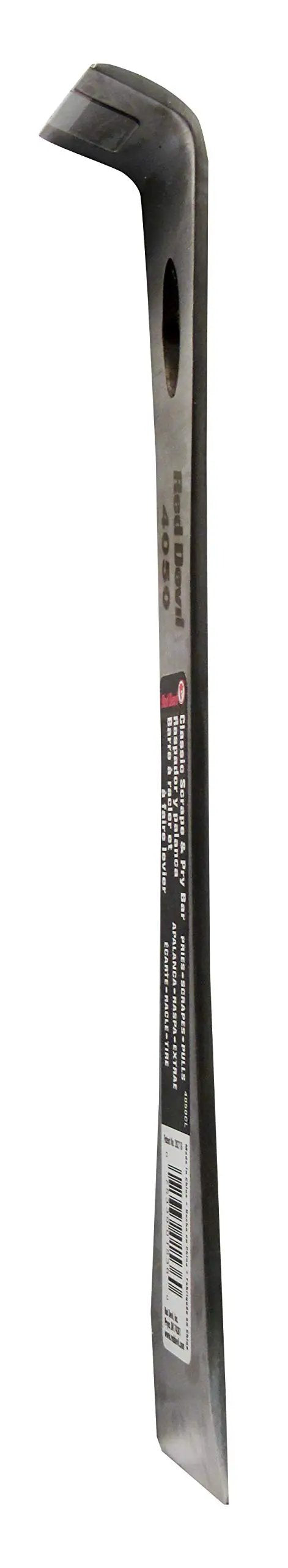 Heavy Duty Scrape And Pry Bar For Pros And DIYers, built tough with hardened steel, dual chisel edges for prying, scraping, and demolition