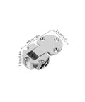 4 Pcs Zinc Alloy Folding Table Hinges Concealed Round Edge Flip Hinges Heavy Duty Cabinet Door Replacement