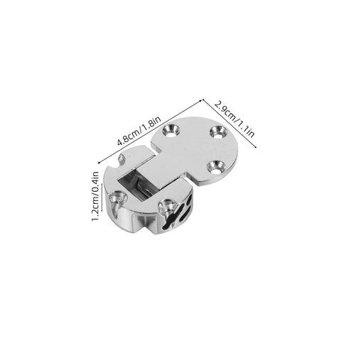 Pro Grade Heavy Duty Hidden Folding Table Leaf Hinges 4 Pack Zinc Alloy Concealed 90 Degree Flush Cabinet Door Hinges for Kitchen Cabinets