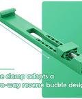 Adjustable Cutting Machine Base Guide With Extended Length Positioning Clamp for Circular Saws showing two-way reverse buckle