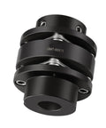Built Tough Steel Double Disc Shaft Coupler Featuring Precision Keyway Bore Design For Gutsy Power Transmission And Heavy Duty Industrial Alignment Systems For Daily Shop Floor Use, black, durable, connects rotating equipment.