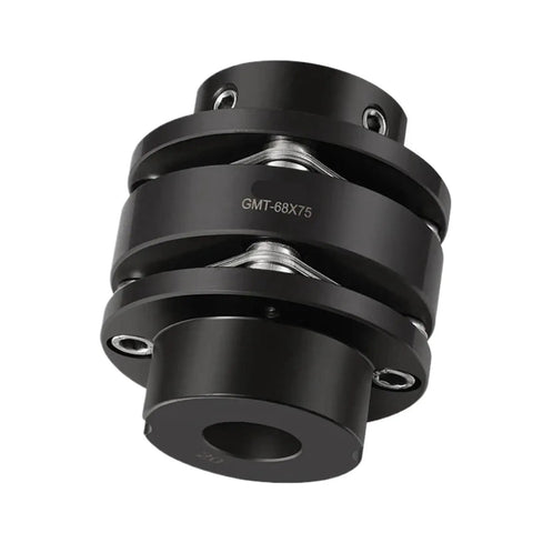 Built Tough Steel Double Disc Shaft Coupler Featuring Precision Keyway Bore Design For Gutsy Power Transmission And Heavy Duty Industrial Alignment Systems For Daily Shop Floor Use, black, durable, connects rotating equipment.