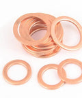 Super 280pcs Purple Copper Flat Washers M5 M20 Metric Kit For Auto Hybrid Electric Sealing Jobs Where Brass Gaskets Offer Heat Resistance And Wear Protection For Heavy Duty Usage On Your DIY Projects And Engine Repair Tasks At Home Right Now, copper washers