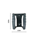 Dimensions of Waterproof Industrial 4 Button Pushbutton Switch For Hoist Crane With Box Holder Up Down Driving Electric Control.