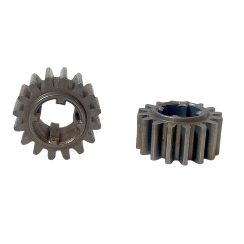 Two Pack 16 Tooth Spur Gear Replacement For Schwintek In Wall RV Slide Outs 16 DP 20 PA showing gear design and details