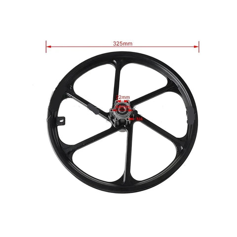 16 Inch Aluminum Alloy Wheel Hub With 16x1.75 Disc Brake Front Rim For F16 Electric Bike Scooter Folding Bicycle Heavy Duty Front Wheel Replacement Easy Install Durable And Ready To Roll