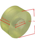 Built To Last Polyurethane Vibration Damping Washers 8 Pack Oil Resistant Shock Absorbing Mounting Pads 30mm Outer 15mm Inner 5mm Thick close-up view with dimensions.