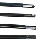 Four black rubber strips for Chevrolet Cruze 2009 2013 Weather Strip Door Edge Moulding Trim Decor 89cm 97cm.