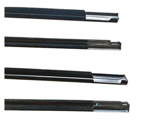 Four black rubber strips for Chevrolet Cruze 2009 2013 Weather Strip Door Edge Moulding Trim Decor 89cm 97cm.