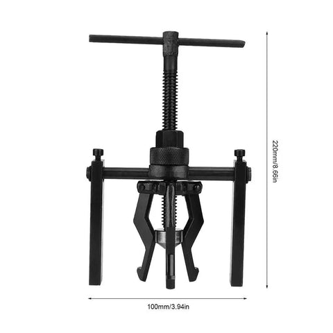 Badass Three Jaw Bearing Puller Gear Extractor Kit Yanks Stuck Bearings Out Fast Fits 16 To 38 Mm Bores Best For Auto Bike Flywheel Alternator Pumps Tech Rig Built Strong Daily Tough Jobs Done Right. 3-jaw steel puller, 220mm tall, 100mm wide