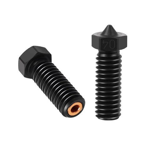 Built Tough Hardened Steel Nozzle Compatible With Volcano Printers Featuring Three Hole Mount And High Flow Setup In Zero Point Eight Mm That Upgrades Your Workflow And Keeps Prints Rolling Smooth