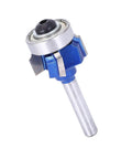 Upgrade Your Woodworking Game With This Kickin 8mm Round Router Bit For Electric Trimmers And Engraving Machines That Cuts Smooth Grooves And Delivers Serious Quality Performance Every Single Time: 8mm carbide router bit with blue casing.