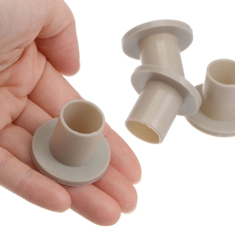 Heavy Duty 4 Piece Flanged Sleeve Bearings With Self Lubricating Nylon Bushings For Shafts 16mm Bore 18mm Od 23Mm Length in hand