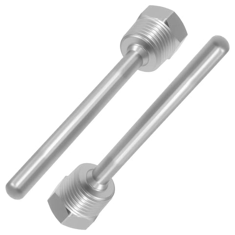 Two Pack 1/2NPT Weldless Thermowell Temperature Sensor in Stainless Steel With Nylon Cable Gland For Homebrew Beer Fermenters