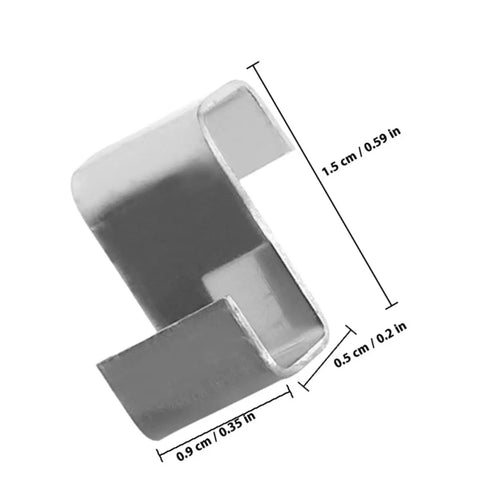 Stainless Steel Z Shaped Glass Clamps For Greenhouse Panels 100 Pack Fixing Clips For Garden Doors Windows Windproof No Fuss Easy Install And Maintenance Kit Included