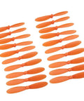 20Pcs RC Quadcopter Propeller Set For H107 Series Drones 5.5cm Orange Replacement Spare Parts Lightweight Eco Friendly Material Easy To Install And Remove Color Options White Black Red Blue Green Orange