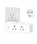 Rugged Universal Electrical Plug Adapter White Power Socket Converter with Secure Pin Lock Travel Must Haves Works Like A Dream for Home or Business Plug and Play Compatibility for All Standard Outlets, showing multiple sockets.