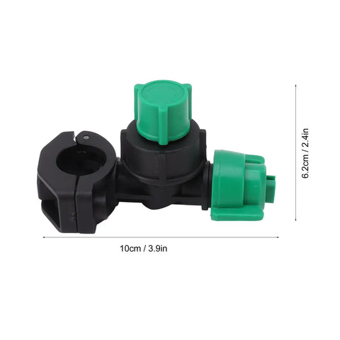 Farm Grade Agricultural Spray Nozzle With Uniform Spray And Water Saving Design, durable fogging nozzle tips, shown in size dimensions.
