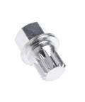 Heavy Duty Alloy Wheel Nuts Compatible With Audi A4 A6 A8 TT Locking Lug Bolt Screws Kit For OE 8D0601139F Strong And Secure Hold silver alloy locking wheel nut close-up