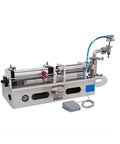 Built Tough Automatic Bottle Filler Slick Liquid Dispensing Machine With Heavy Duty Stainless Steel Frame Pneumatic Drive adjustable controls