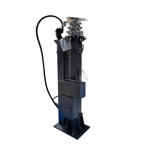 Rock Solid Telescopic Antenna Mast And Heavy Duty Light Lifting Pole Featuring Smooth Glide Manual Extension Crafted From Premium Aluminum Alloy.