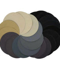 Get That Smooth Finish Fast With 80 Piece Heavy Duty 5 Inch Hook And Loop Sanding Discs in various colors for polishing jobs.
